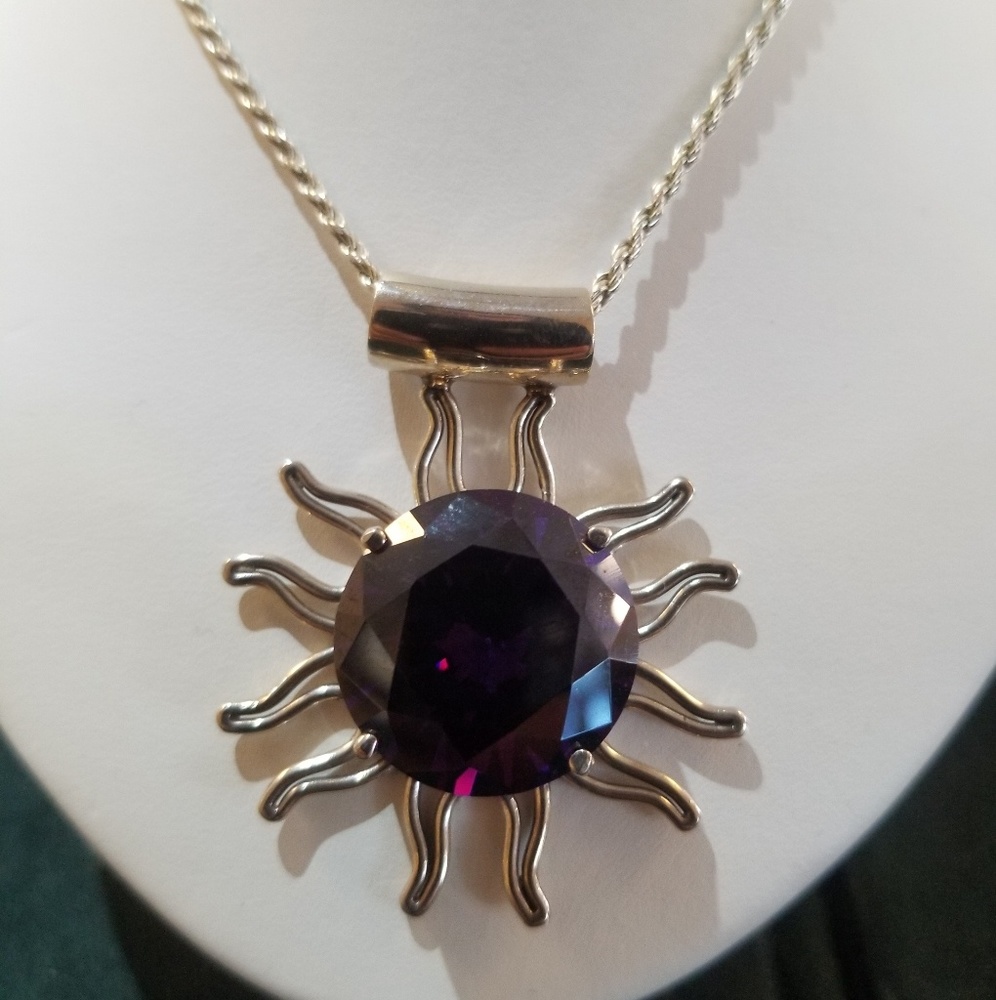 Ladies Custom Amethyst Necklace